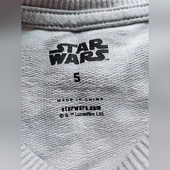 Star Wars Baby Yoda, Tie Dye Sweatshirt, Grogu, Size 5, EUC - Picture 3 of 6